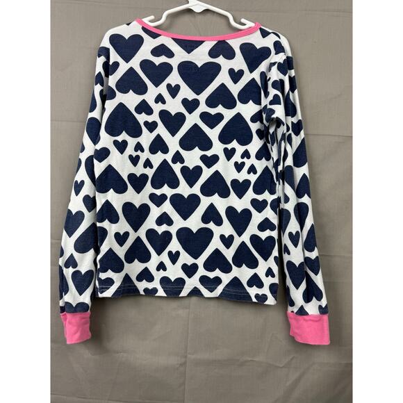 Carter’s Girls Blue Heart 2-Piece Pajama, Size 8 - Picture 3 of 6